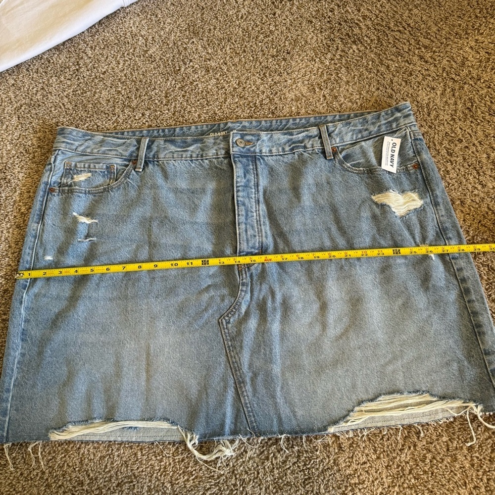 NWT Set Lot Of 2 Old Navy Denim Skirt Sz 26 High Rise Mini Secret Smooth Pockets - Picture 13 of 16